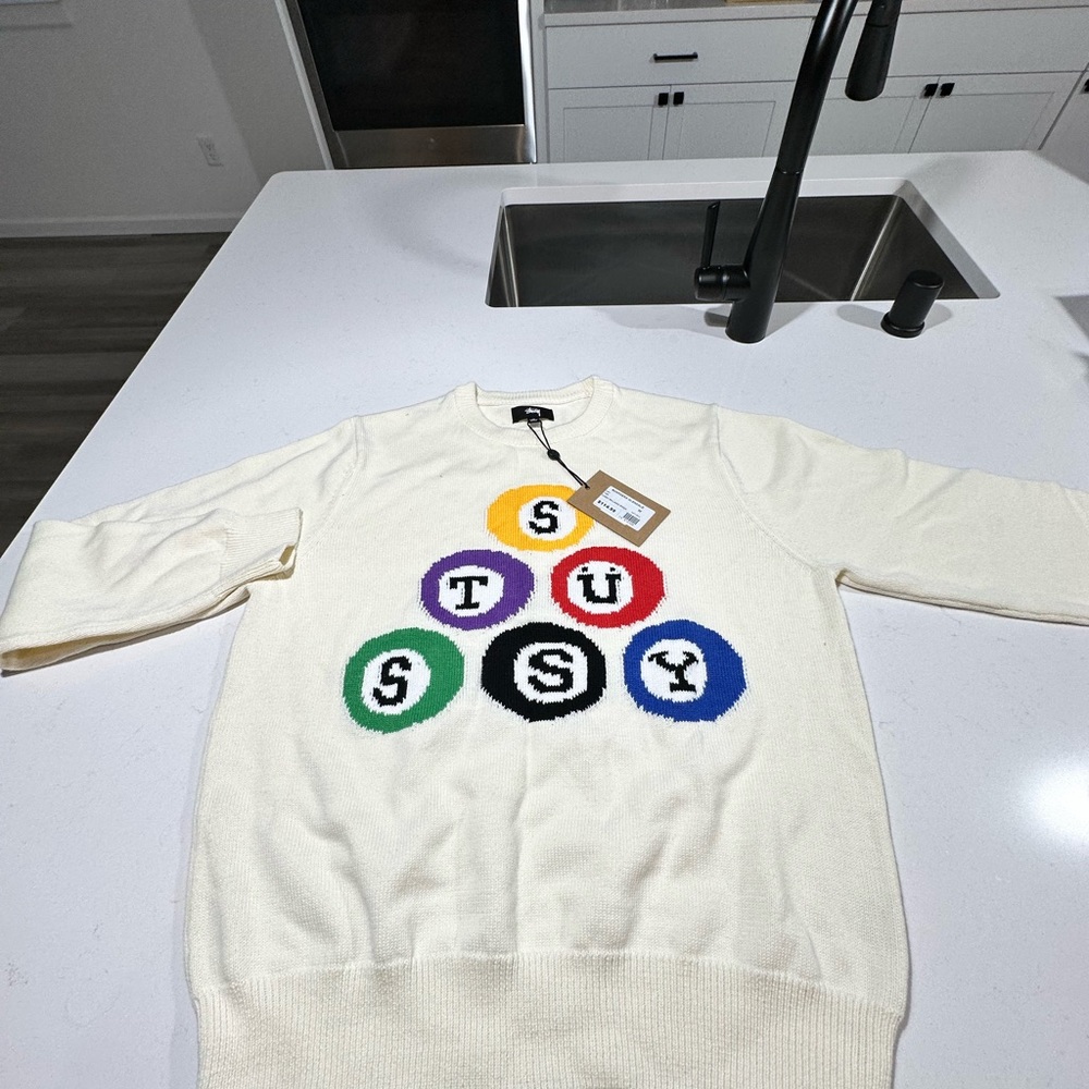 NWT Stussy Billiard Knit Sweater - Mens Size M